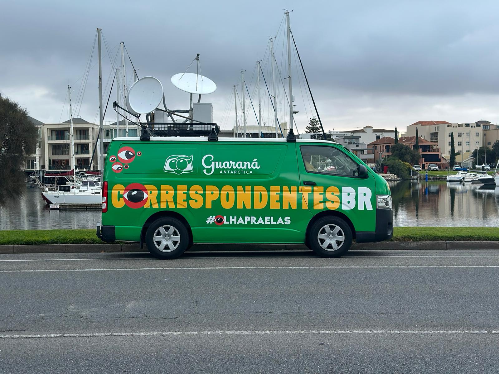 Guaraná Antarctica CorrespondentesBR van used in Ipanema Media's award-winning influencer campaign in Australia